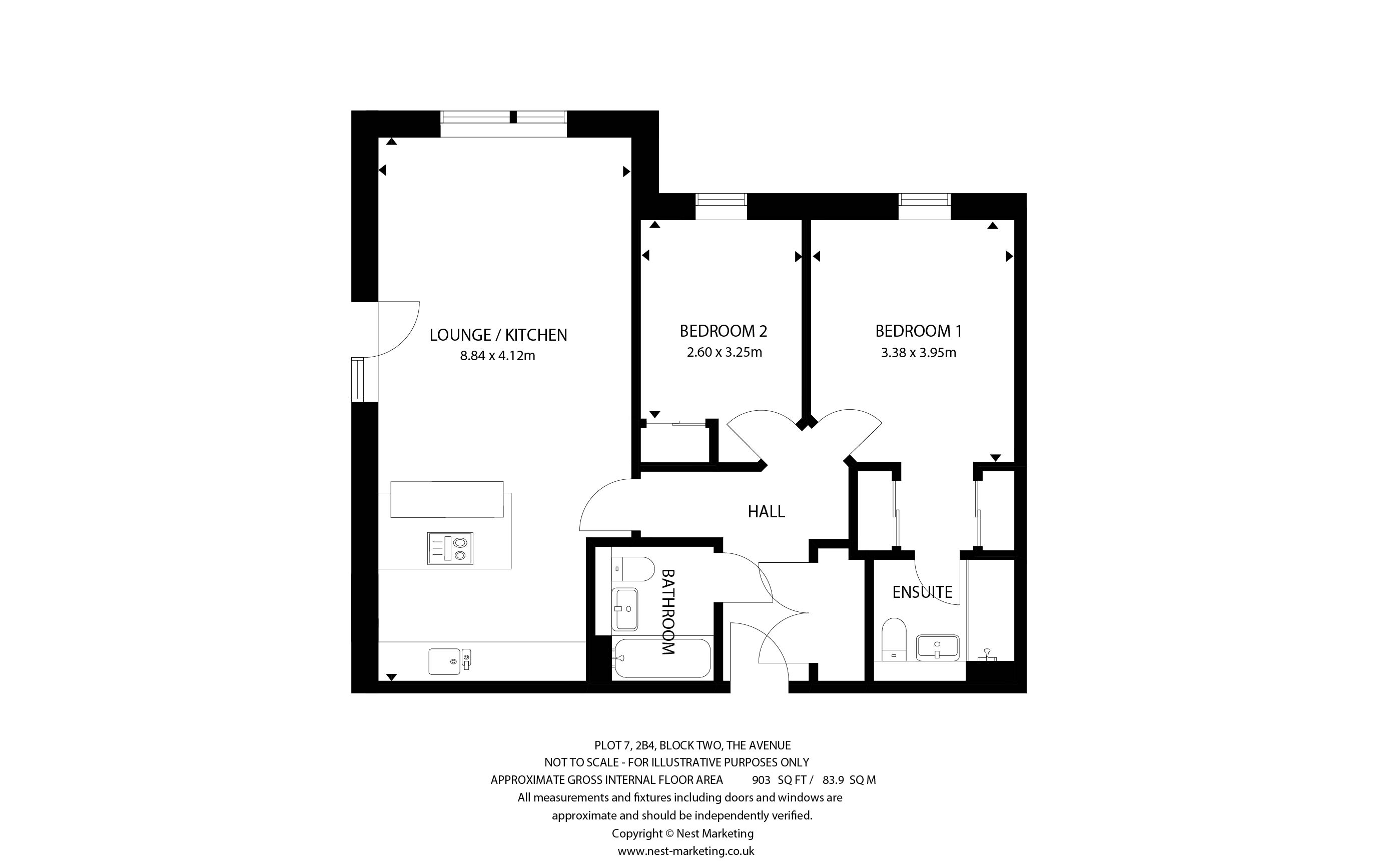 Type 2B4 floorplan