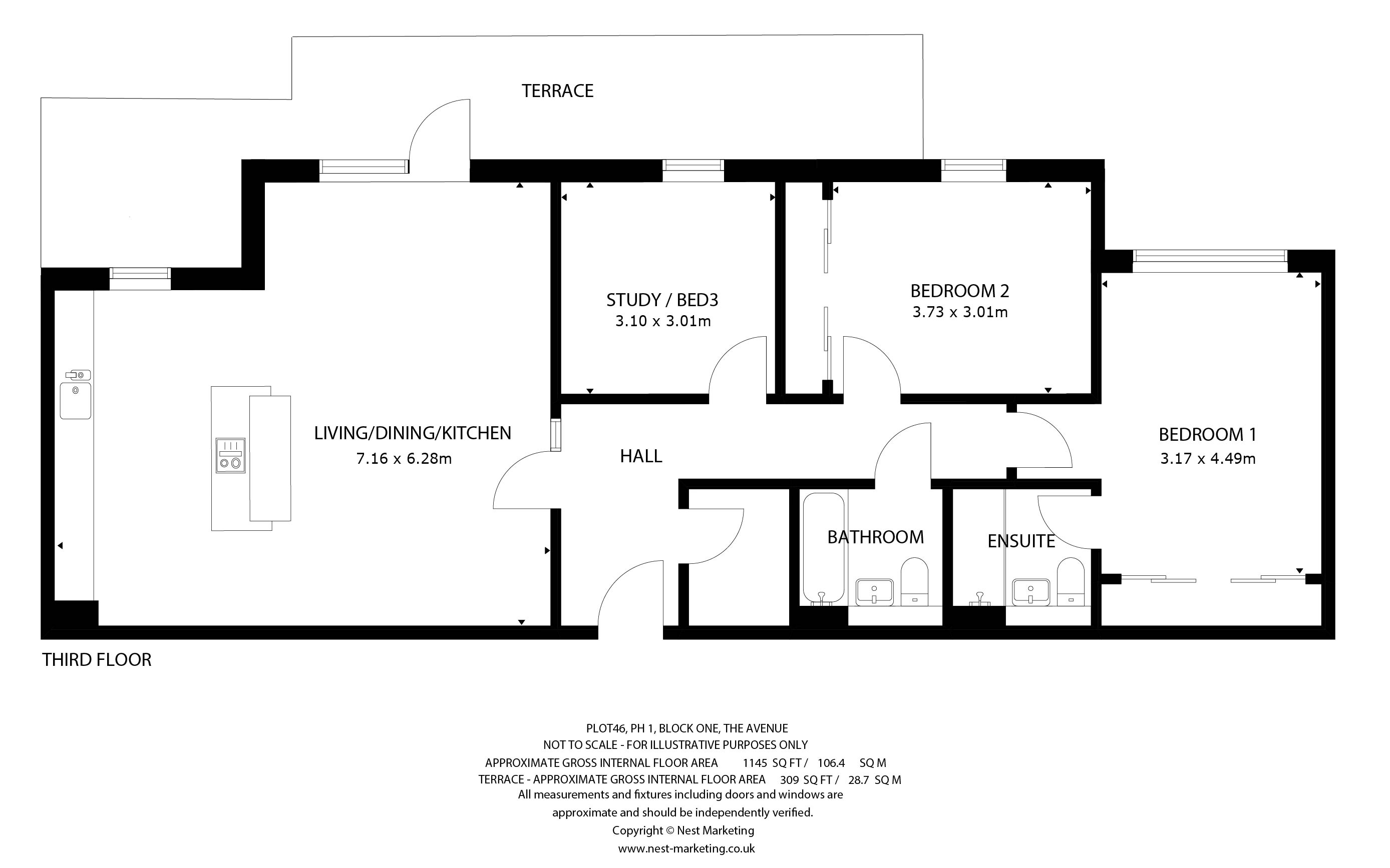 Penthouse PH1-46 Floorplan