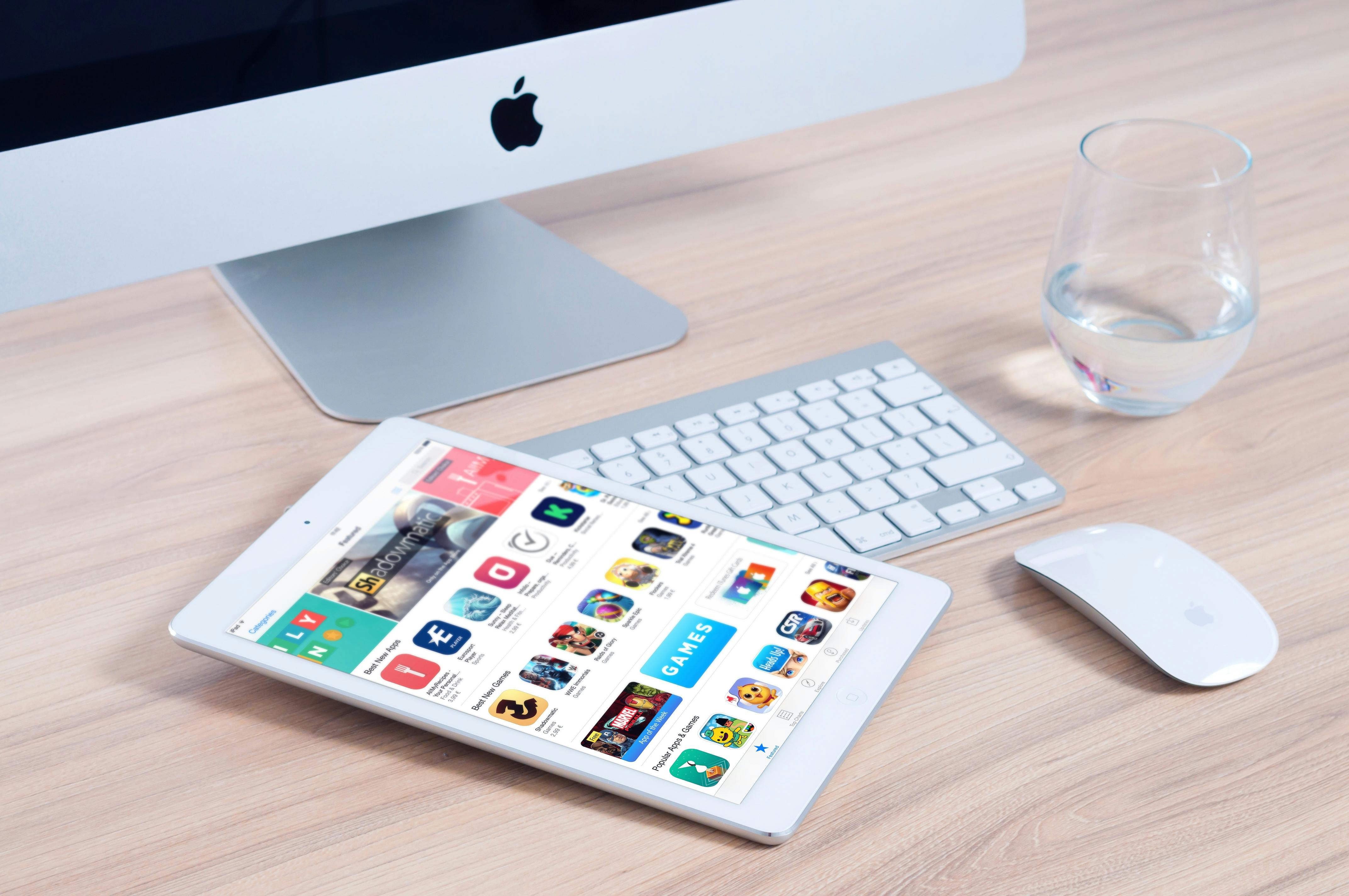 Apps on tablet 