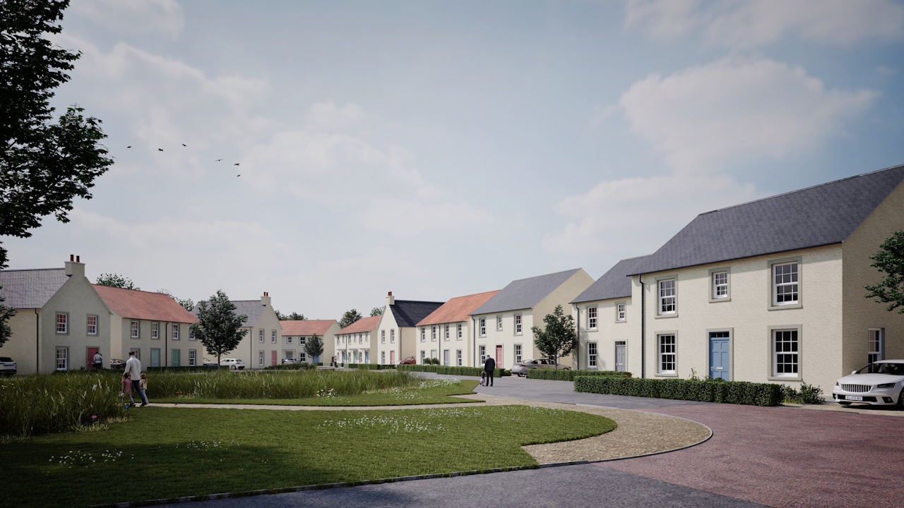 CGI of Pittenweem development 