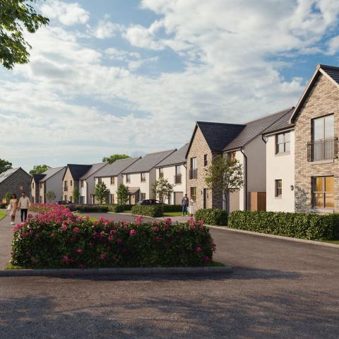 CGI of Longthorn Gardens Development 