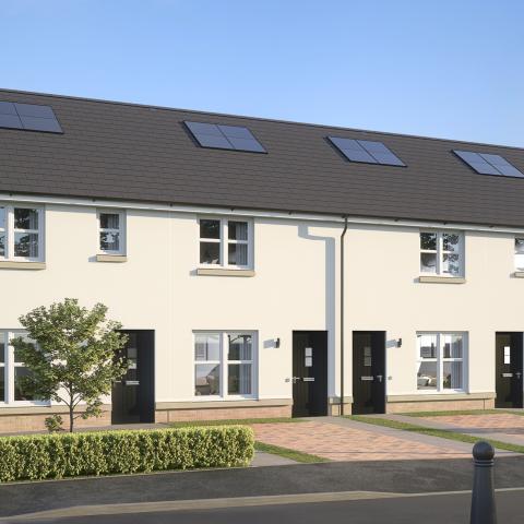 CGI of Almond and Borthwick house types 