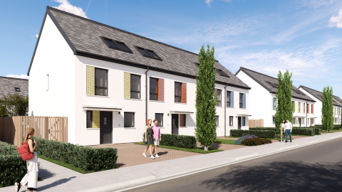 CGI of Hawkhead Mews development 