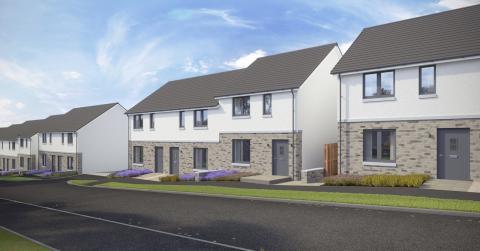 CGI of Bluebell and Orchid house types 
