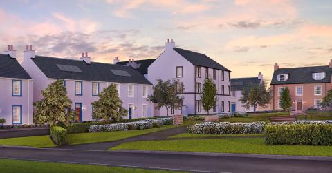 CGI of Longniddry Village phase 2 development 