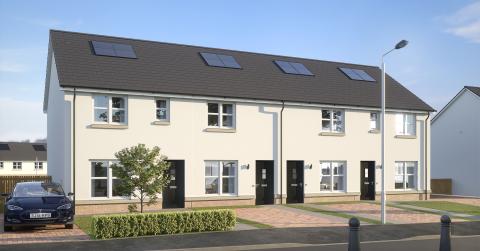 CGI of Almond and Borthwick house types 