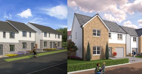 CGI of West Craigs Green and Wellwater Grove development