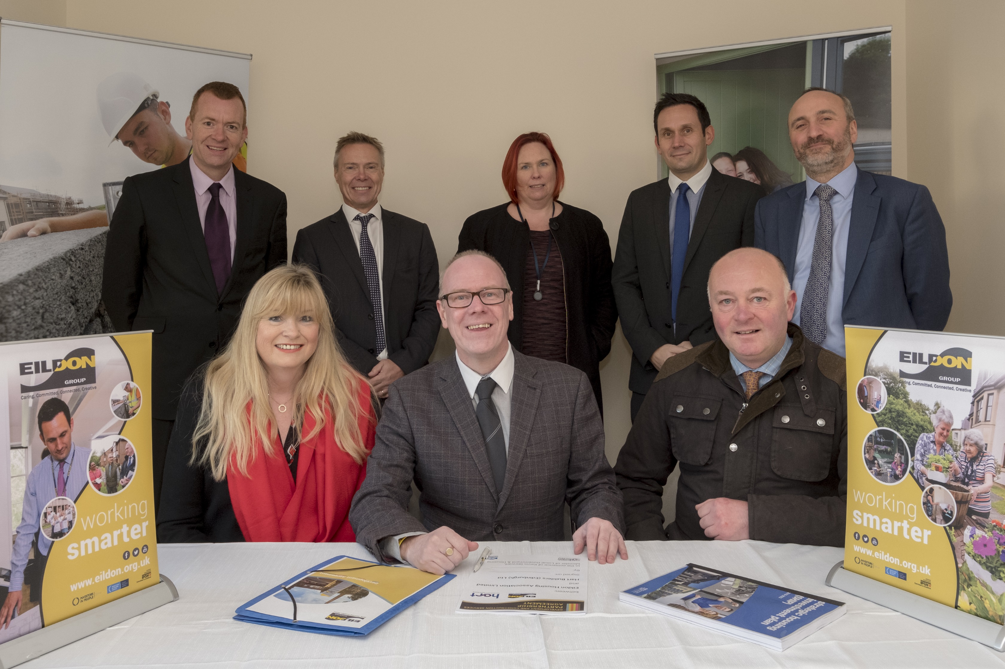 Left to Right back row:  Alastair Dee, Colin Macdonald, Gill Henry, Kevin Scott, Nile Istephan Front row: Cathie Fancy, Kevin Stewart, Cllr Mark Rowley