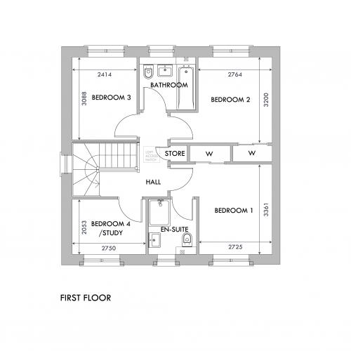 Iona first floor floorplan