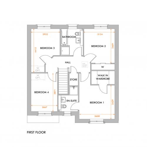 Selkirk first floor floorplan