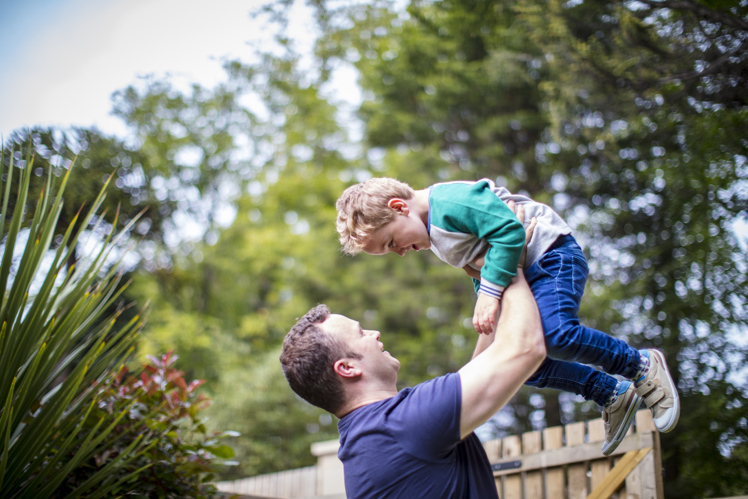 Child in garden