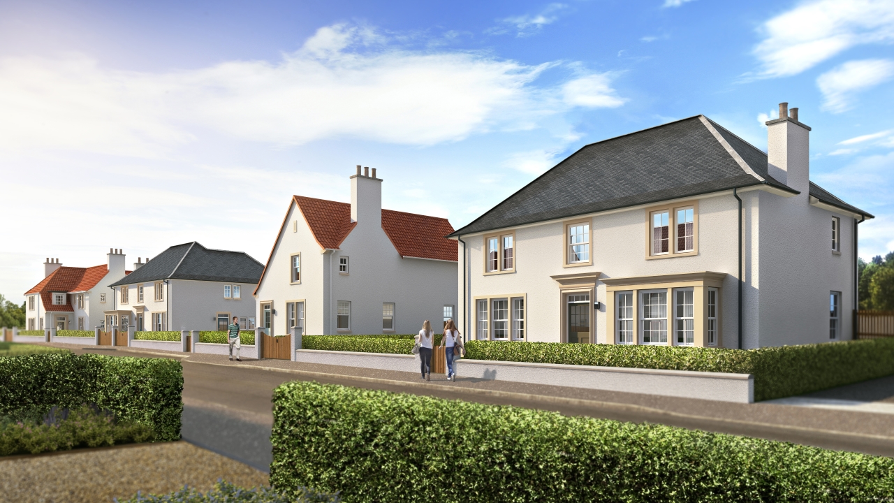 Longniddry Village Street Scene CGI