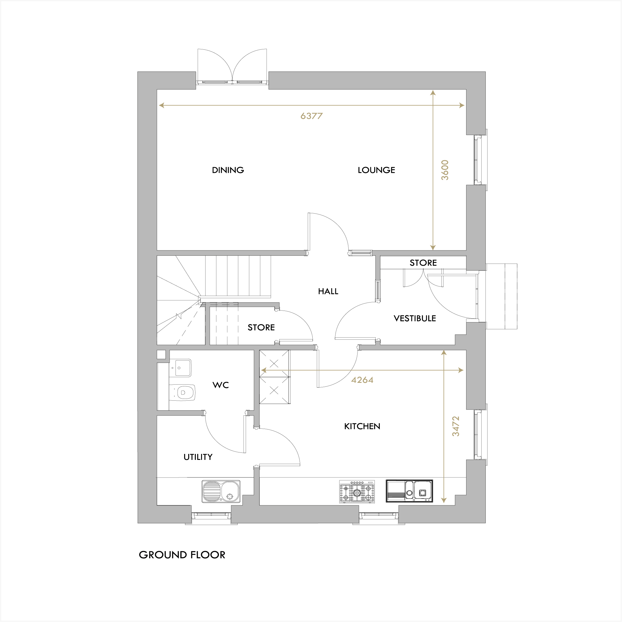 Carberry ground floor floorplan