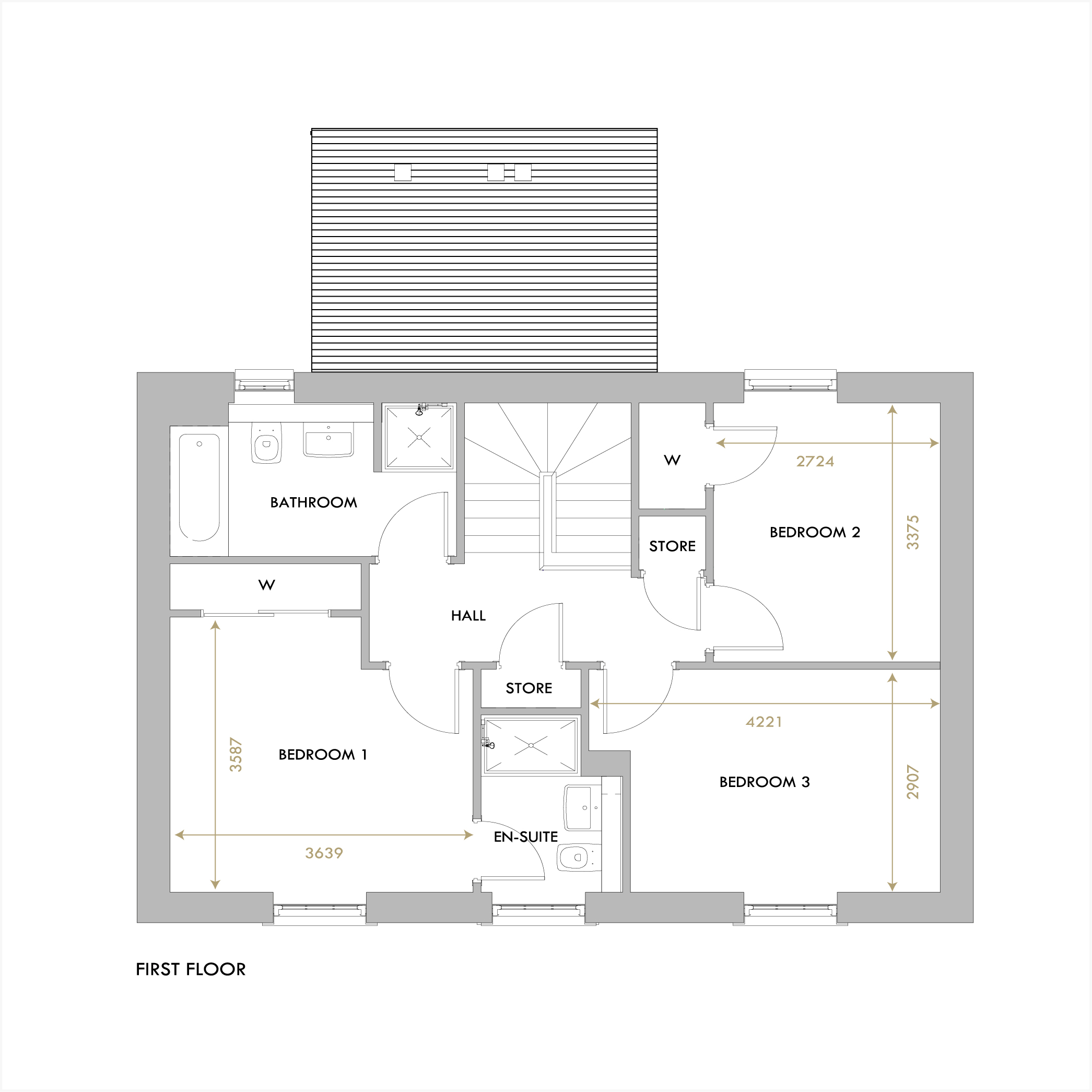 Gosford first floor floorplan