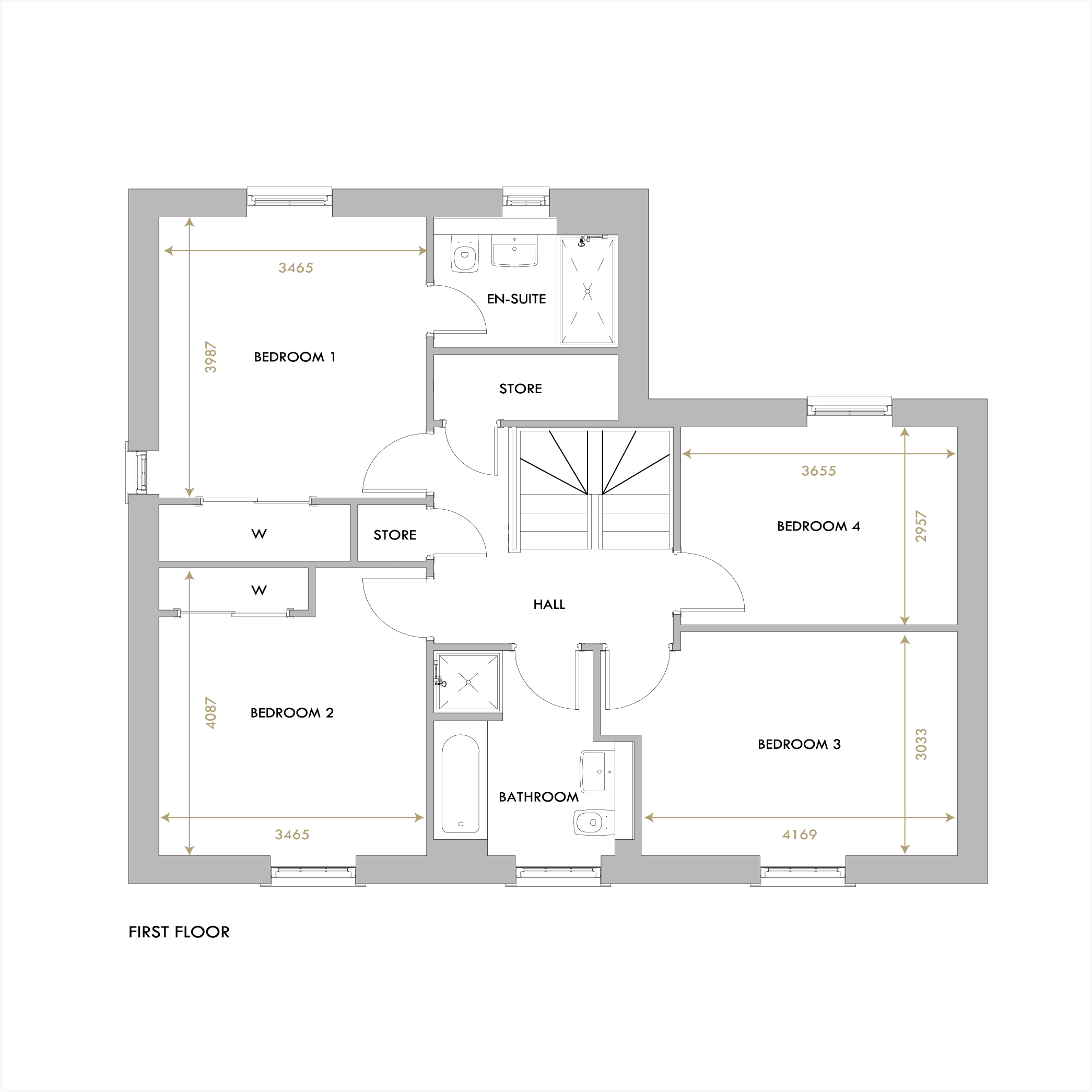 Prestongrange first floor floorplan