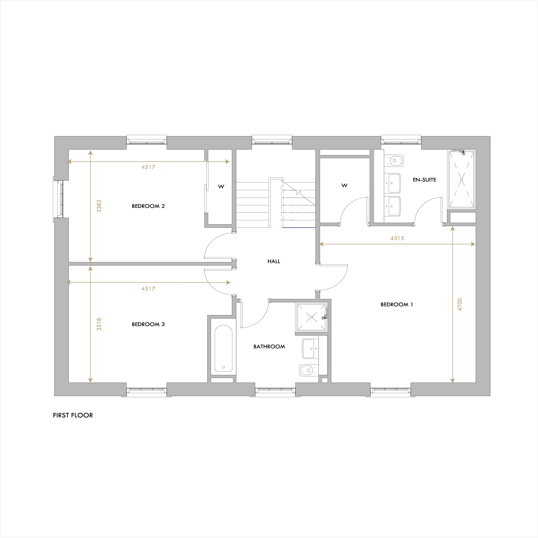 Tyninghame first floor floorplan