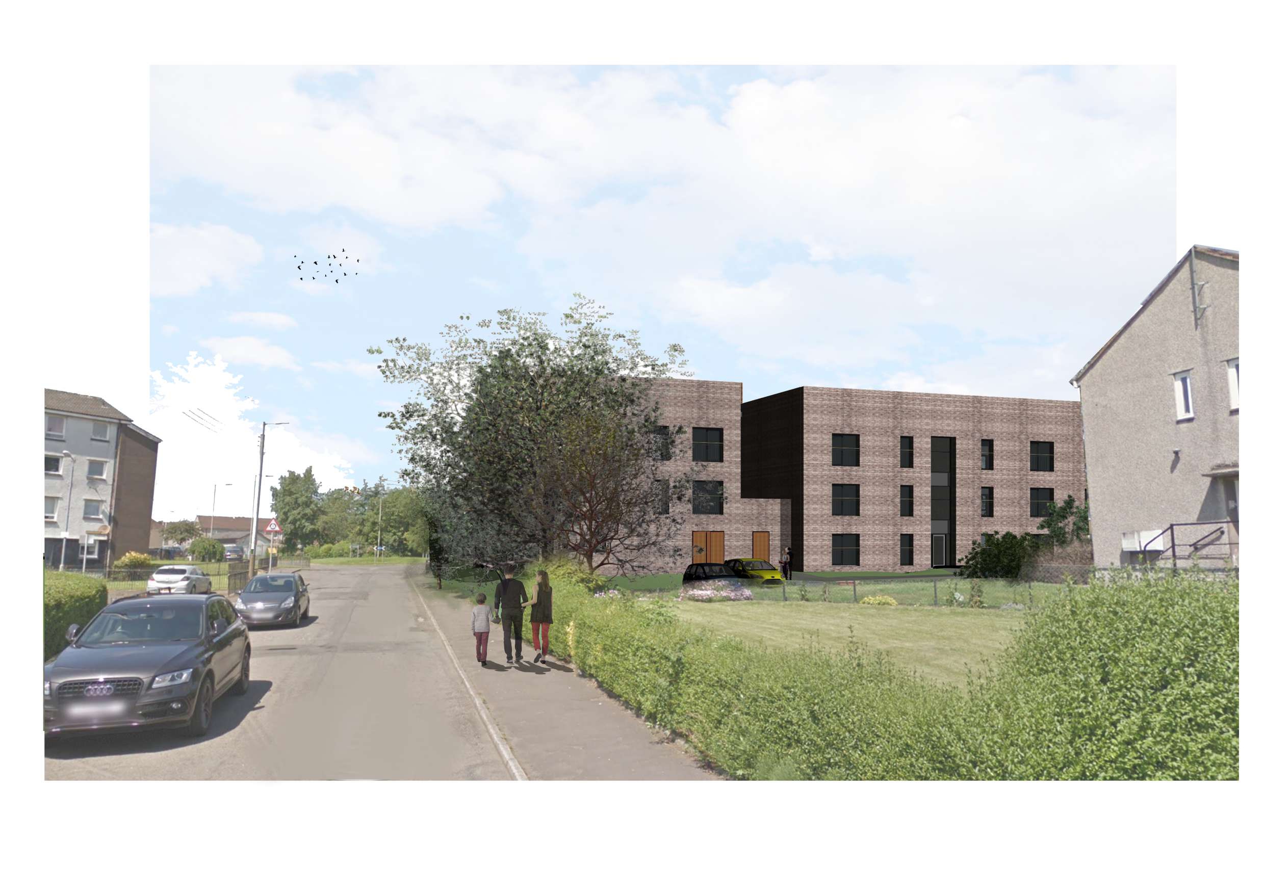 CGI of new affordable housing at Dalton Avenue