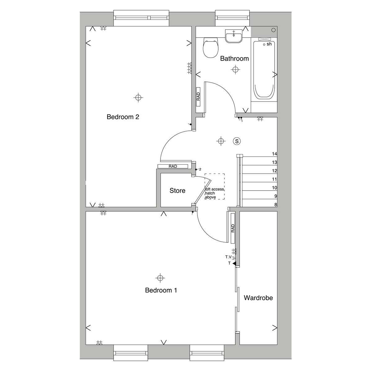 Redwood first floor floorplan