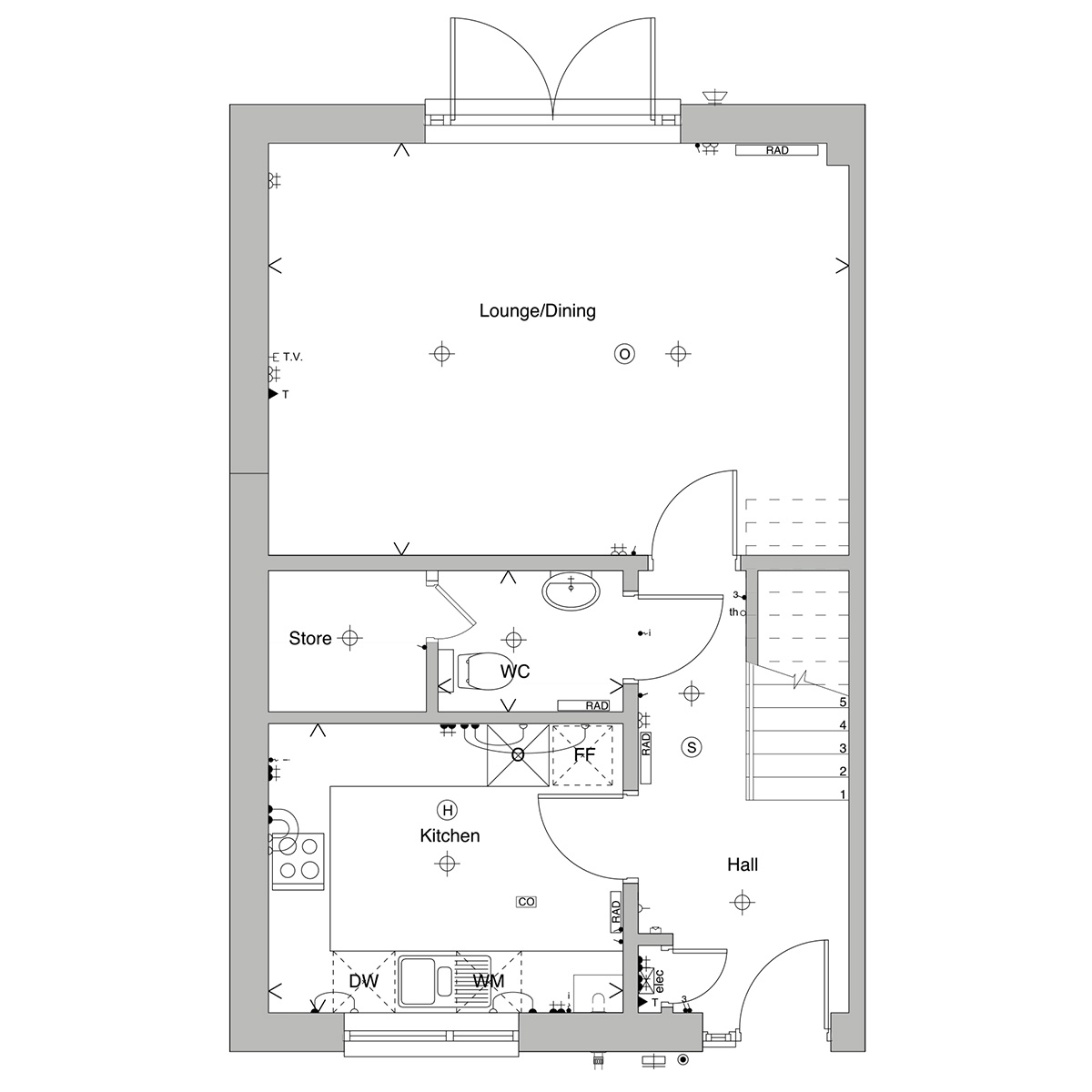 Willow ground floor floorplan