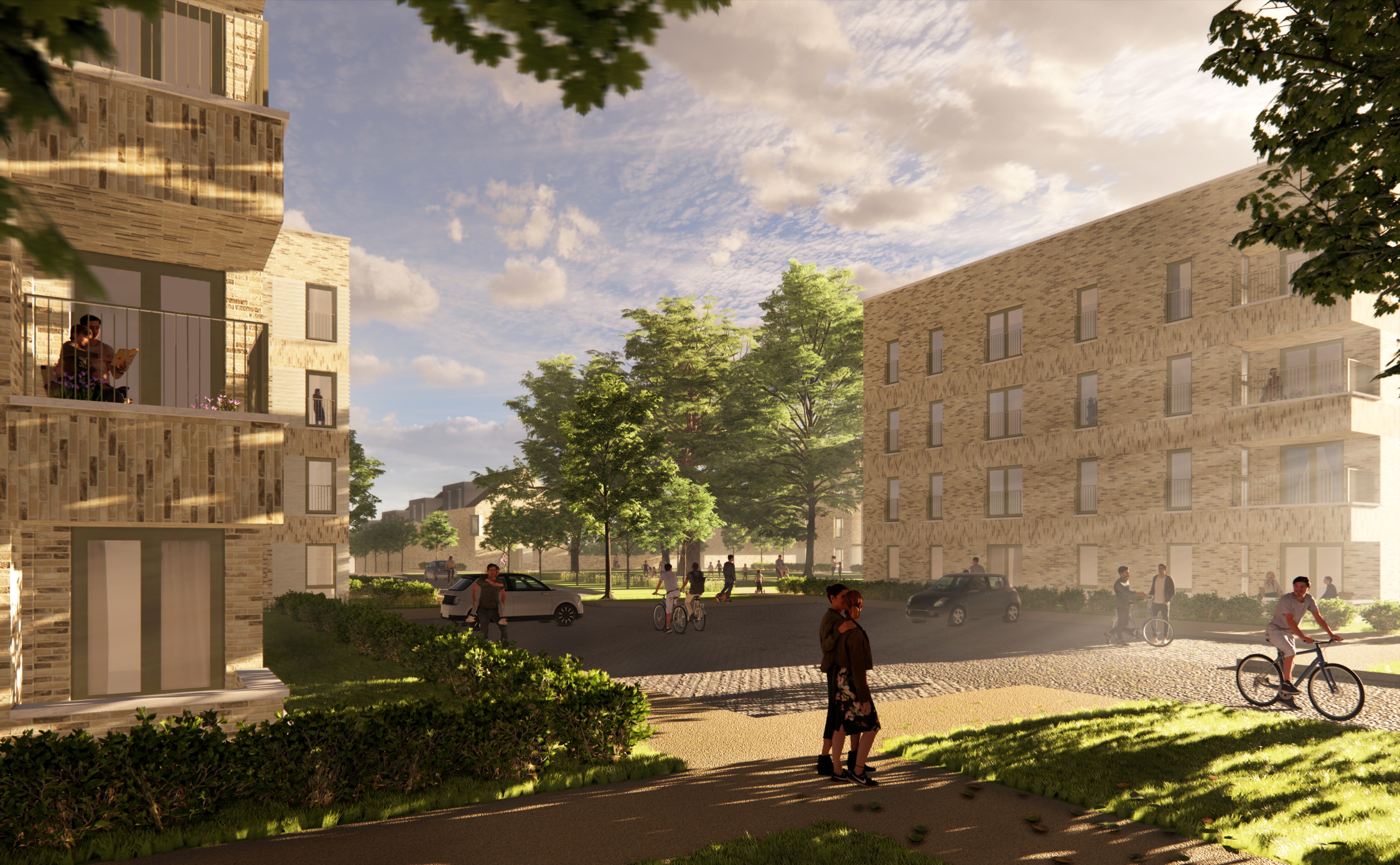 CGI of Silverlea development