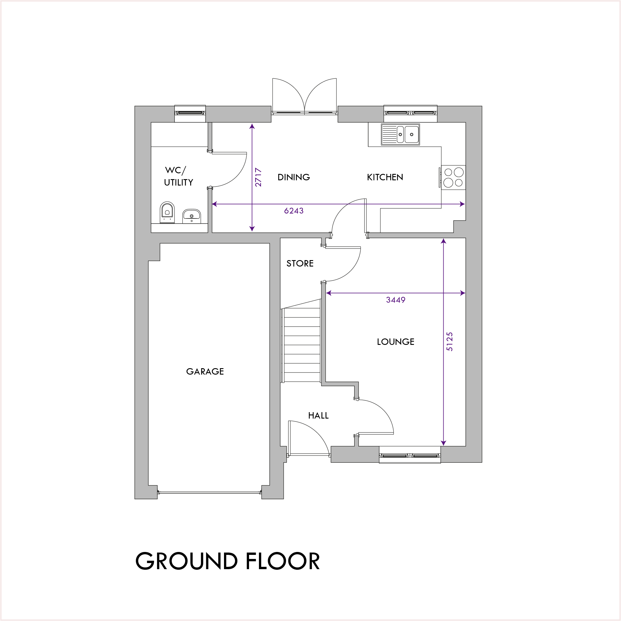 Hawthorn ground floor plan