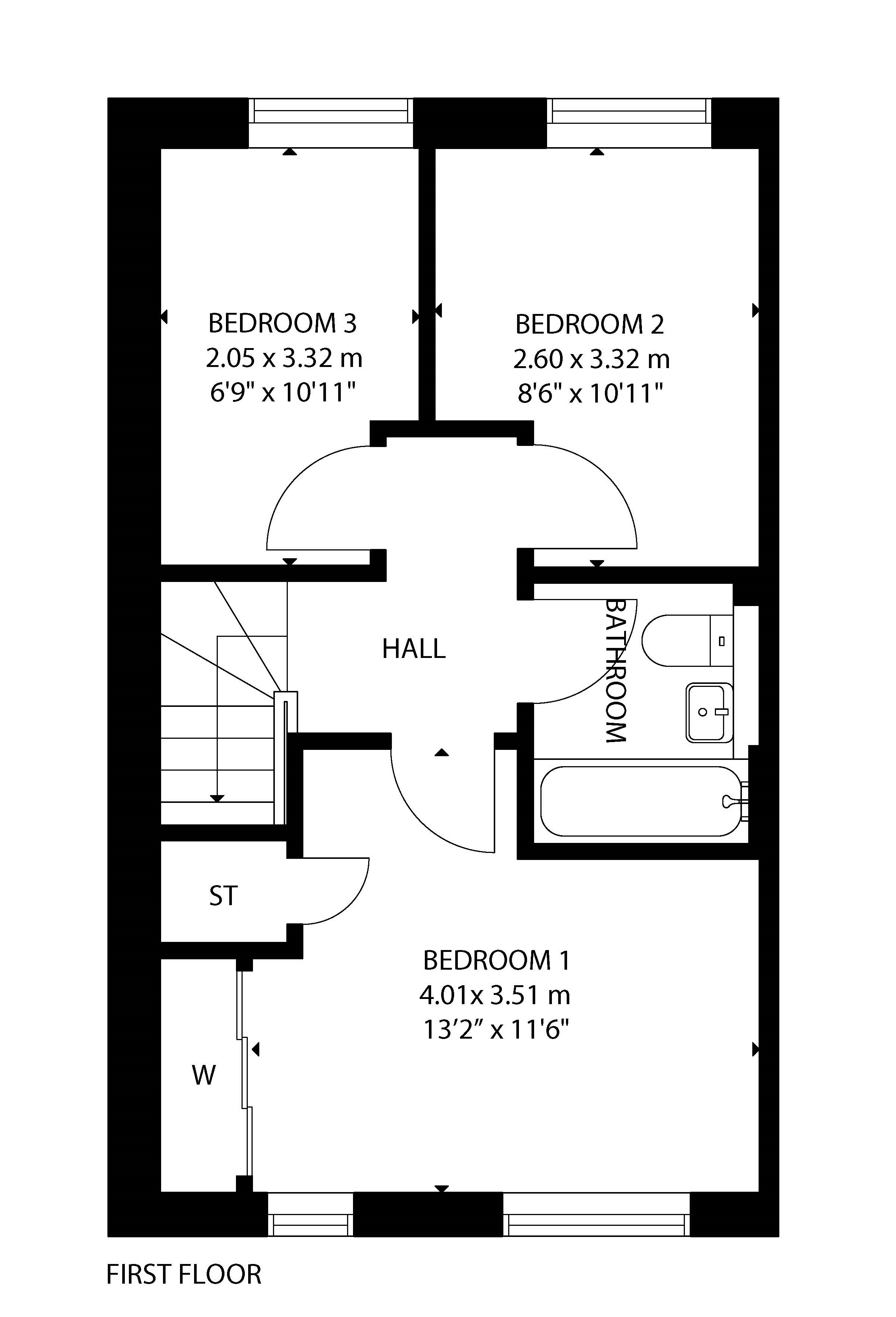 Almond first floor plan