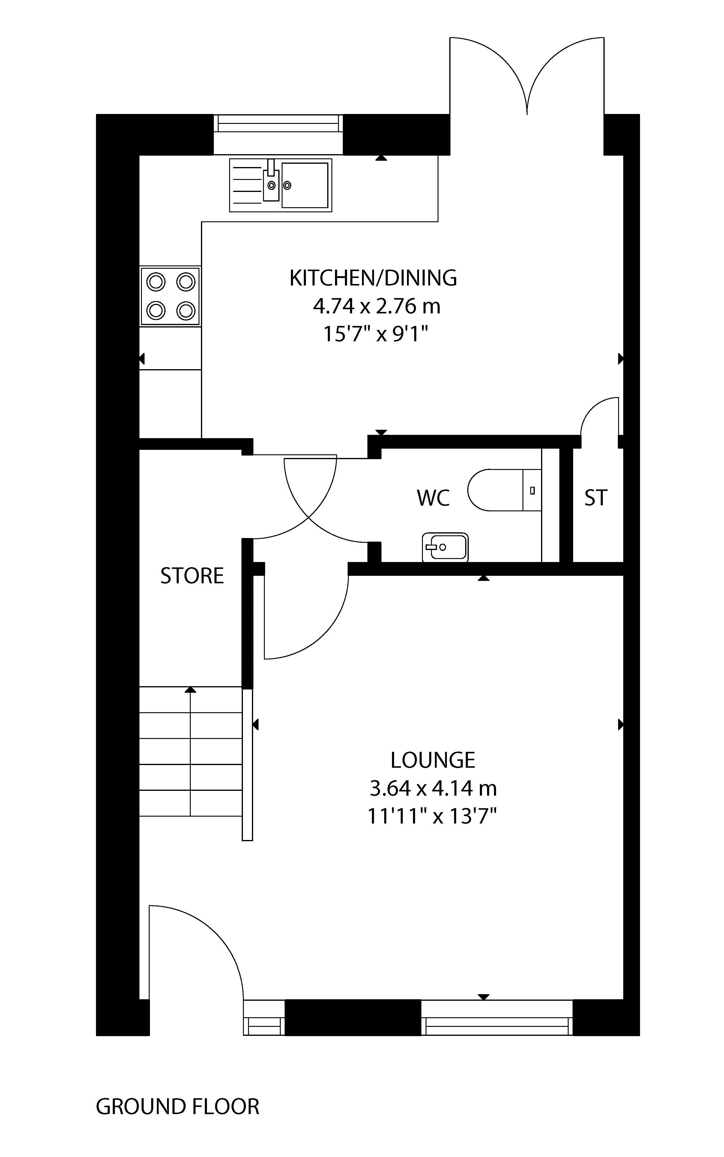 Almond ground floor plan