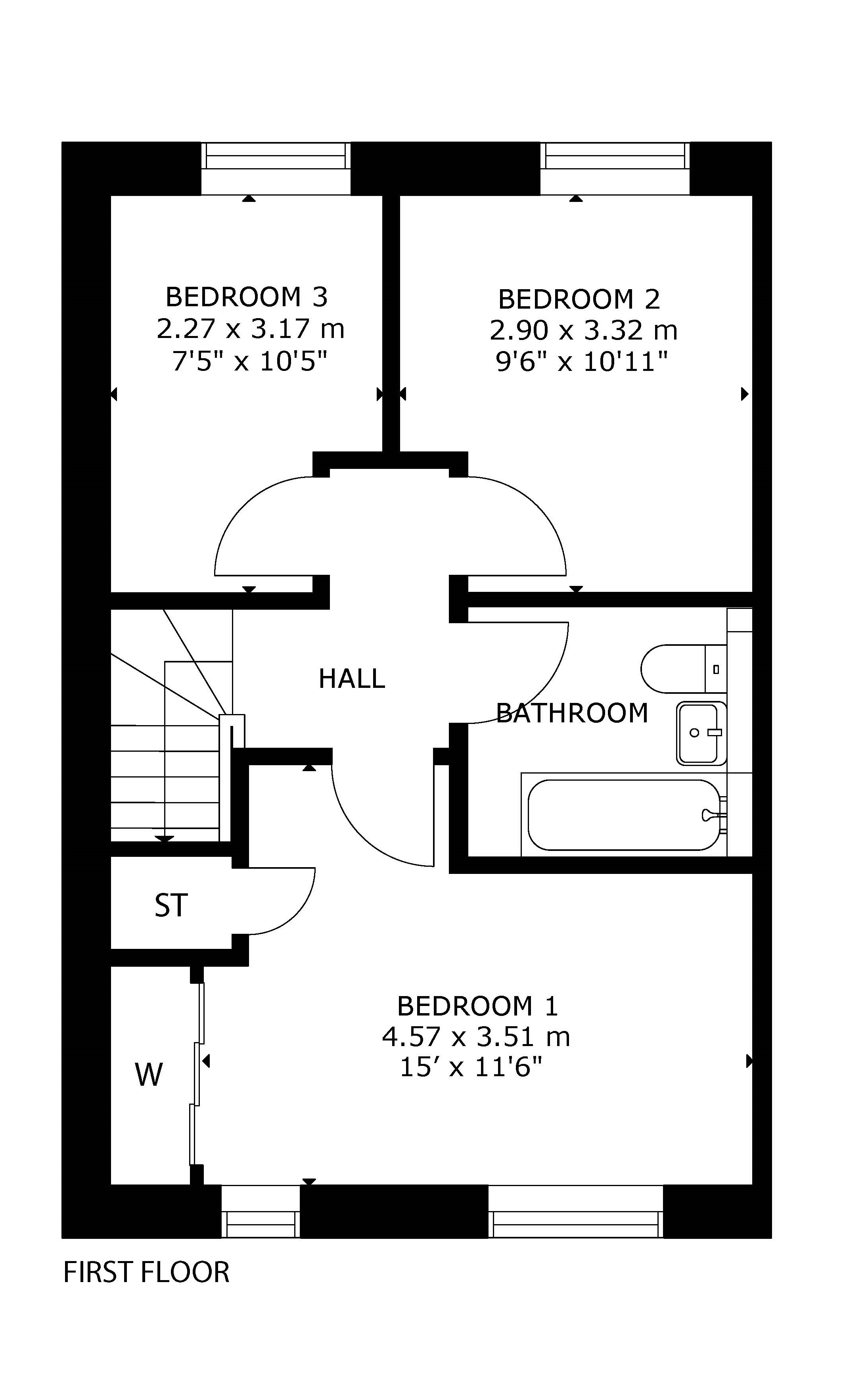 Clyde first floor plan