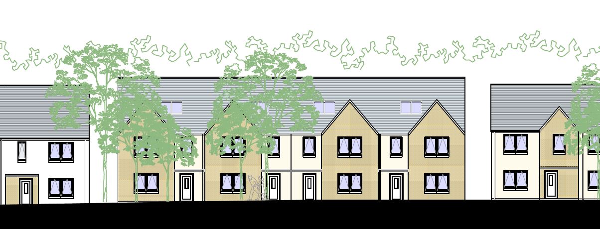 Artist's impression of Jedburgh housing development