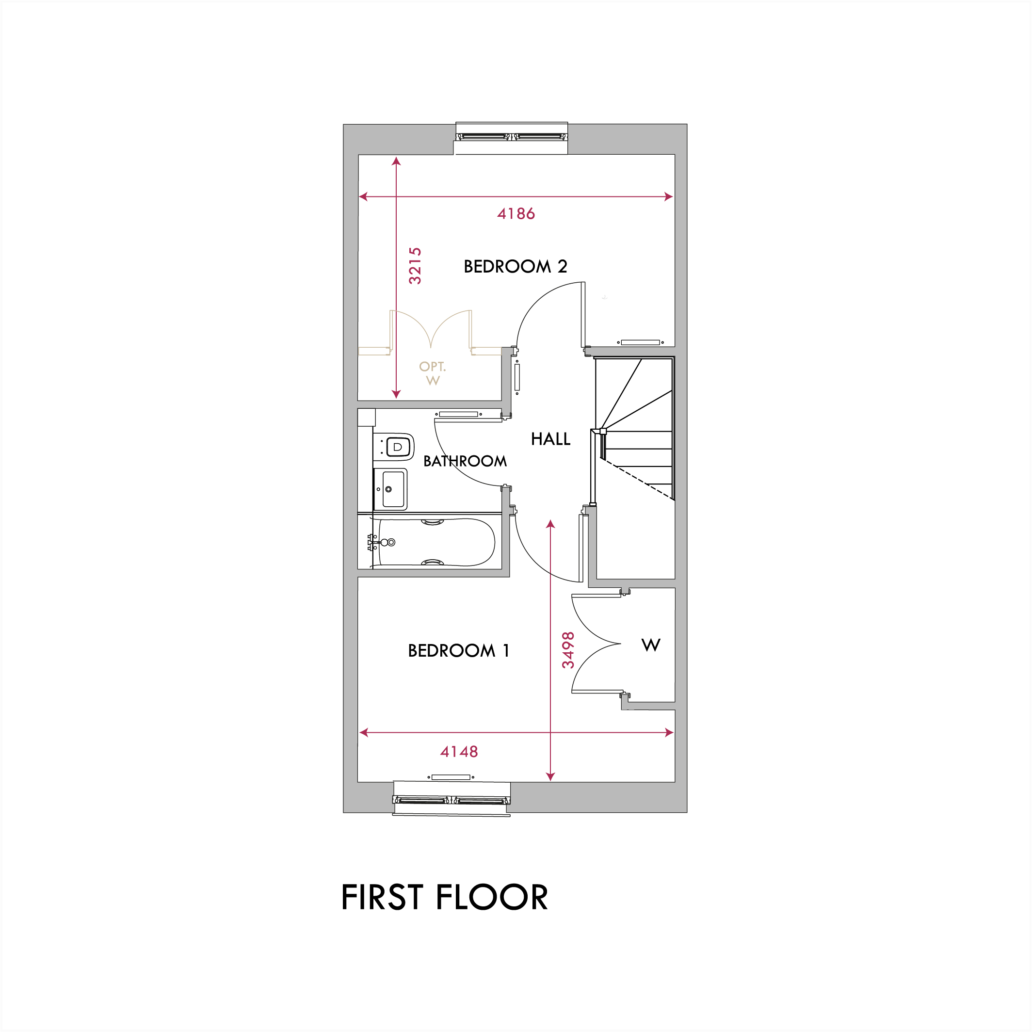 Almond first floor plan