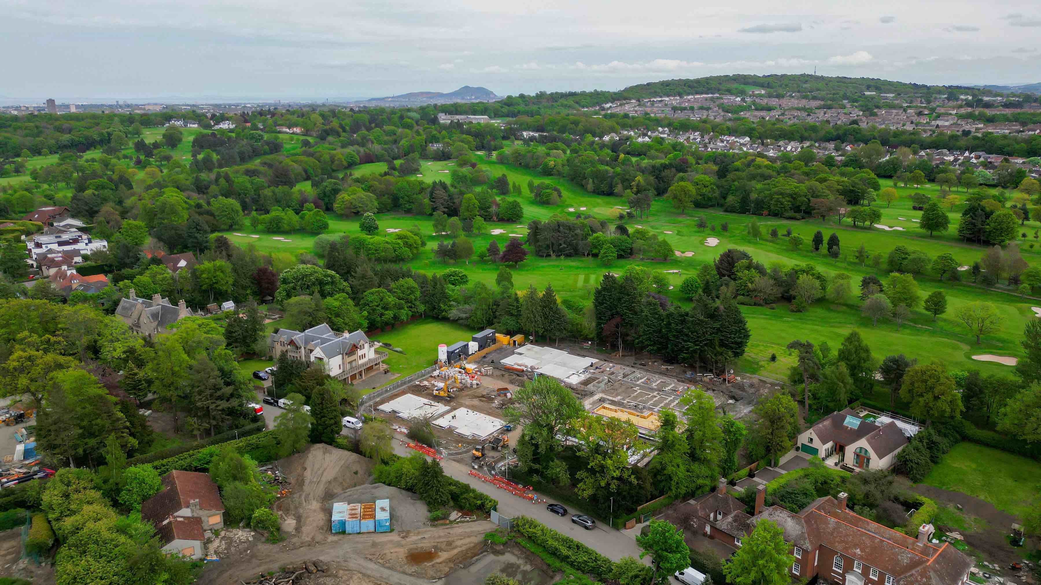 The Avenue Barnton drone image