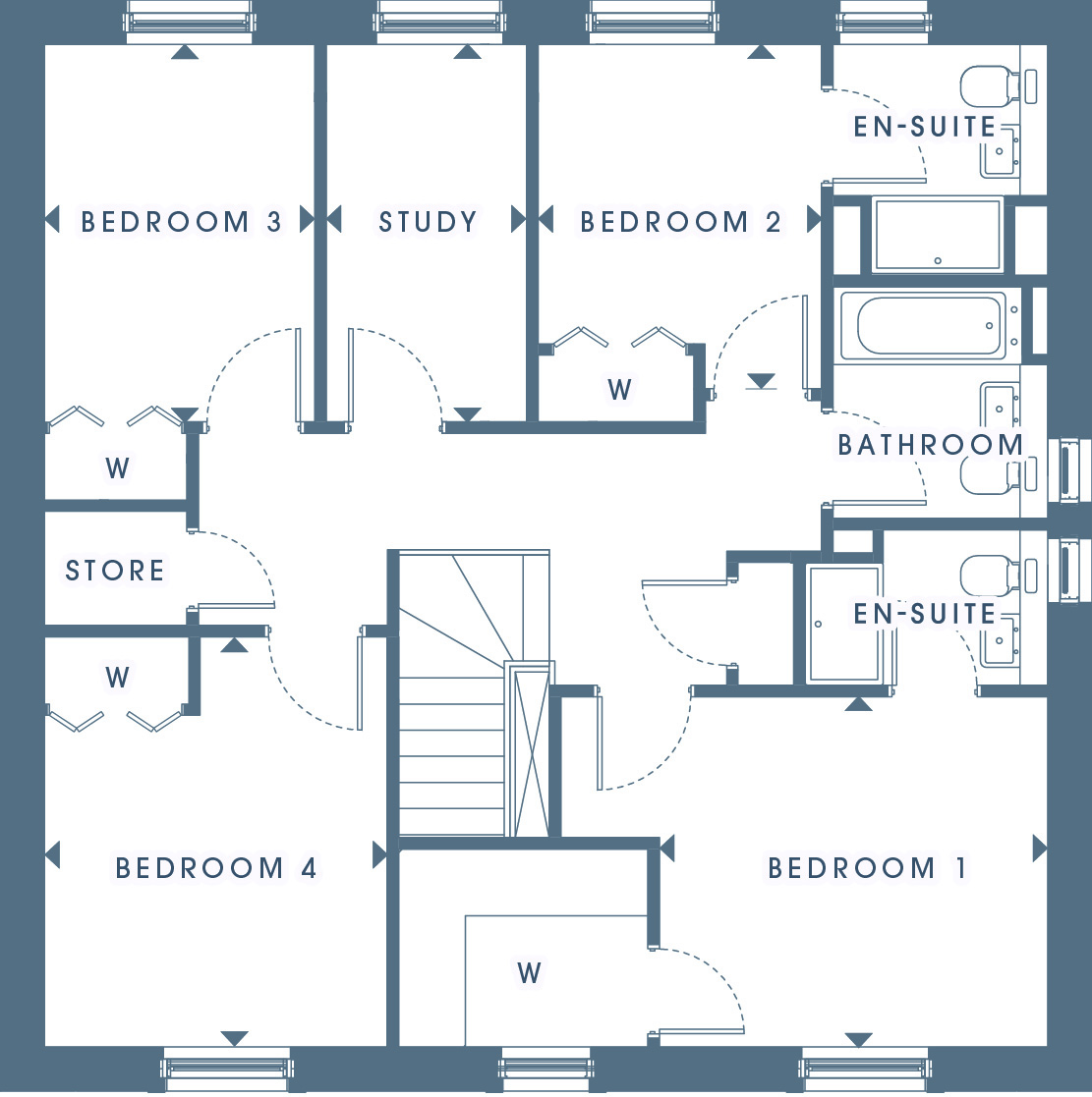 The Kellie first floor plan