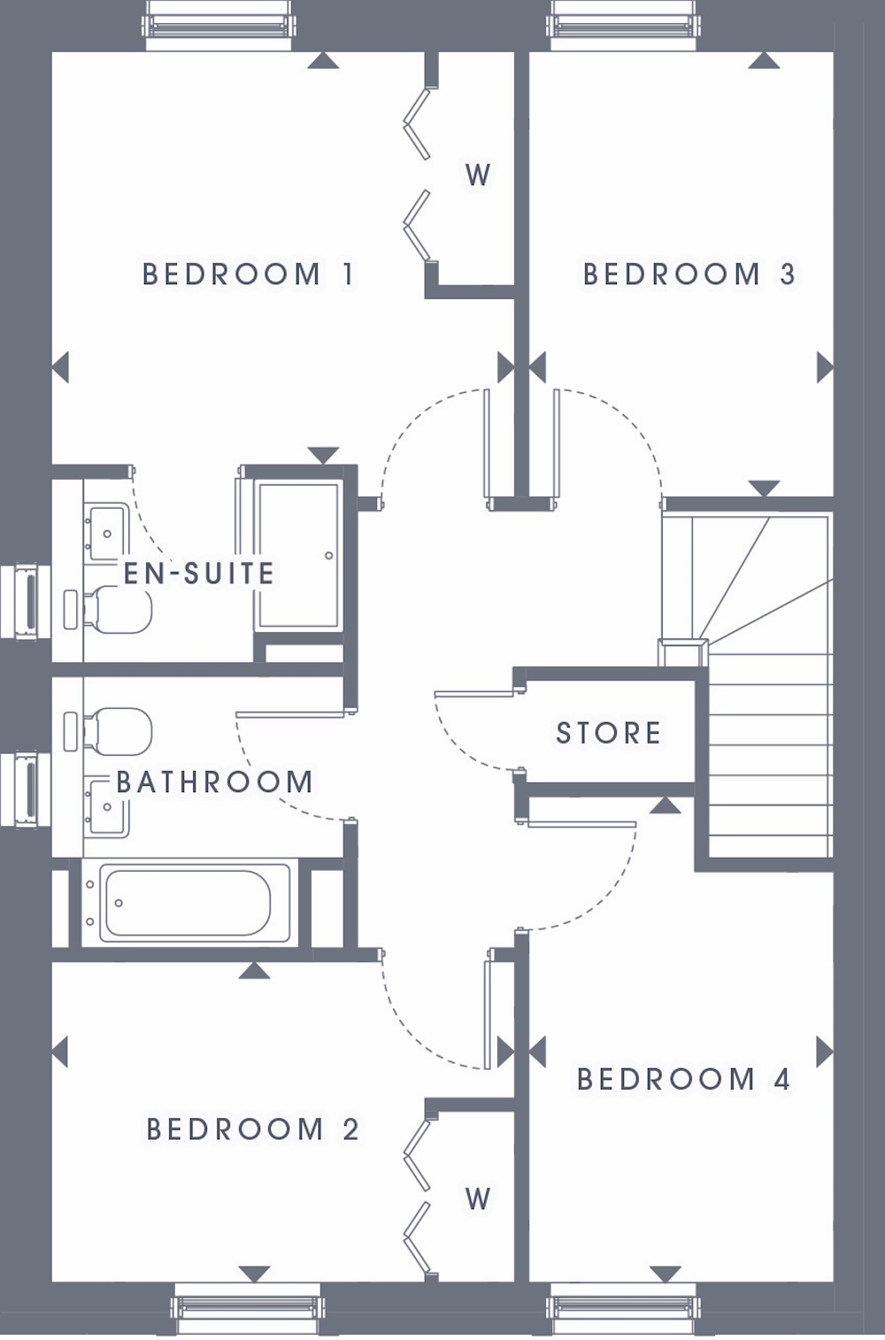 The Lomond first floor plan
