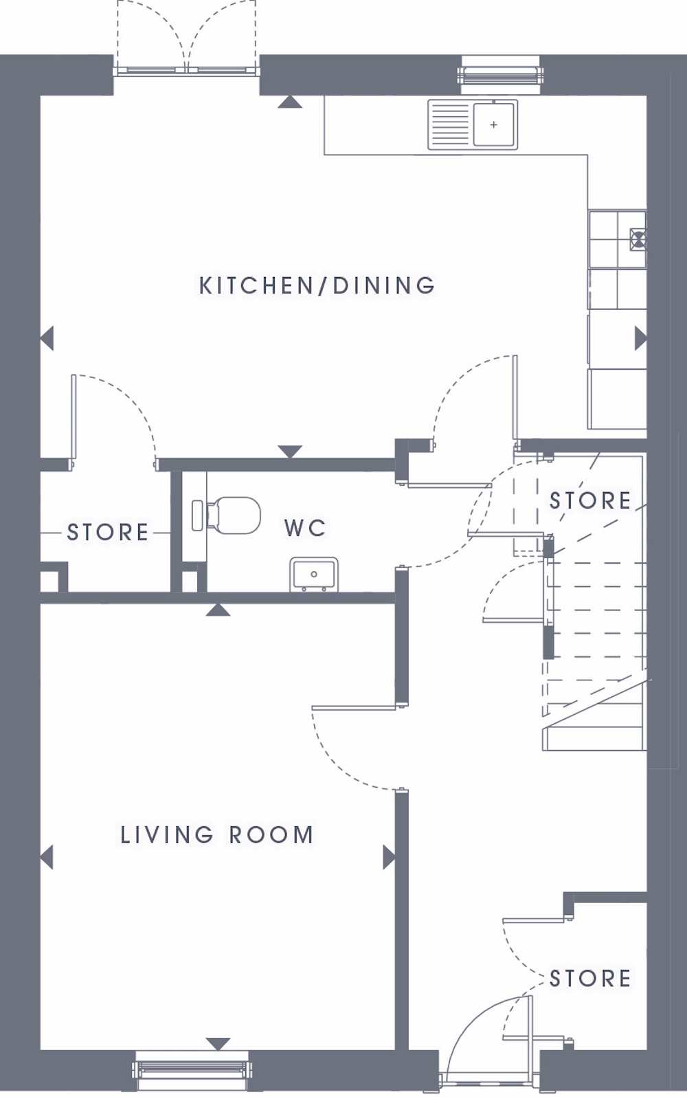 The Lomond ground floor plan