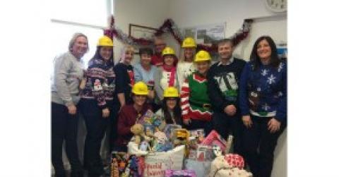 Christmas jumpers at Hart Builders