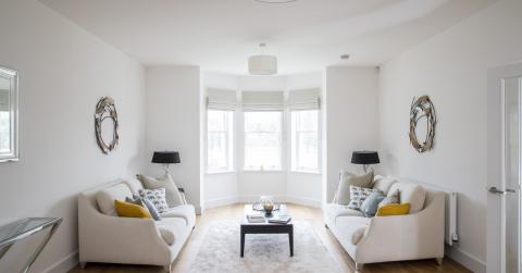 Living Room of Showhome 