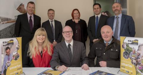 Left to Right back row:  Alastair Dee, Colin Macdonald, Gill Henry, Kevin Scott, Nile Istephan Front row: Cathie Fancy, Kevin Stewart, Cllr Mark Rowley