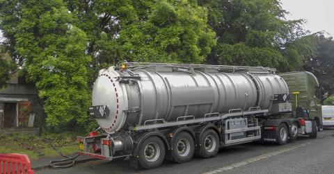 Remedial works removing 7000 litres of oil in Longniddry