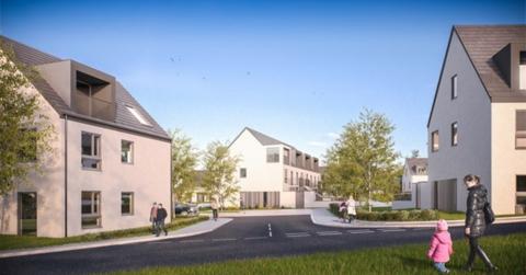 CGI of Coopersknowe development in Galashiels