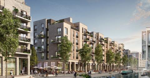 CGI of Fountainbridge development 