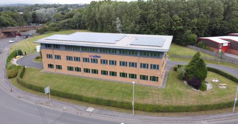 Cruden regional HQ with solar panels