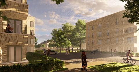 CGI of Silverlea development 