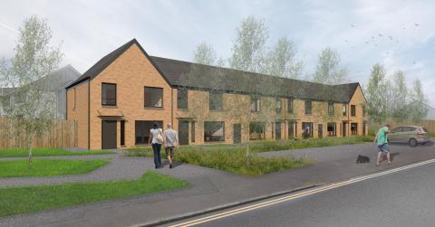 CGI of Blyth Road development 