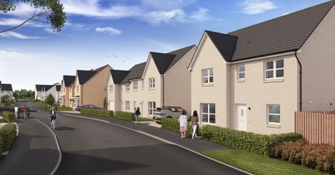 Birchwood Brae street scene CGI