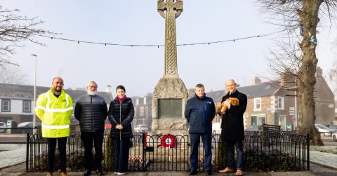 Local War Memorial in Earlston