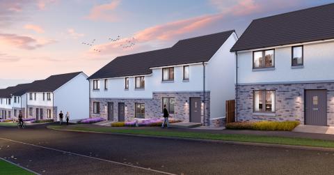 West Craigs Green Street View CGI