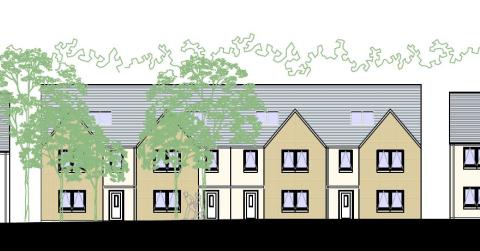 Artist's impression of Jedburgh housing development