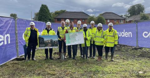 sod-cutting ceremony at Silverlea 